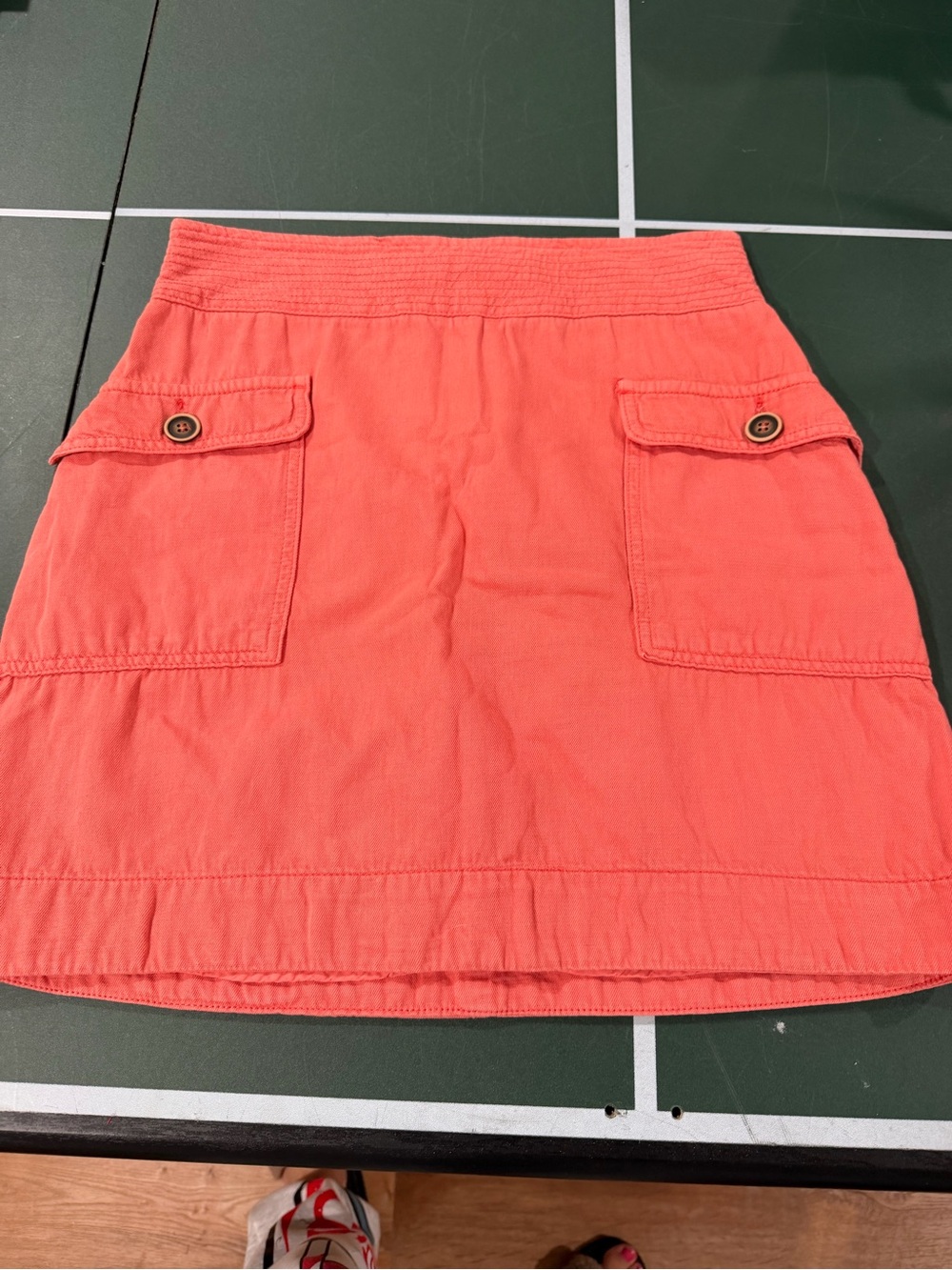 Anthropologie Coral Cargo Pocket Mini Skirt